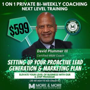 1 on 1 private weekly coaching - Next Level training